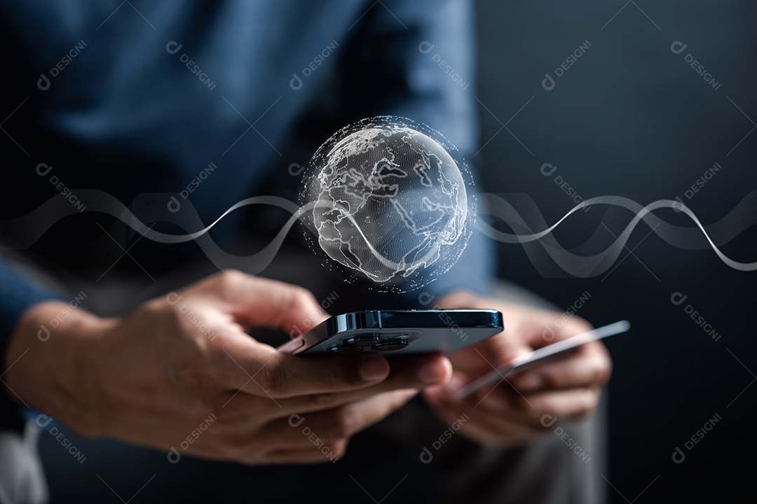 Conexão rápida à Internet da Internet IOT das coisas.