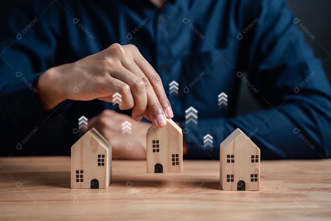 Aumento do valor do imóvel ou casa de propriedade.