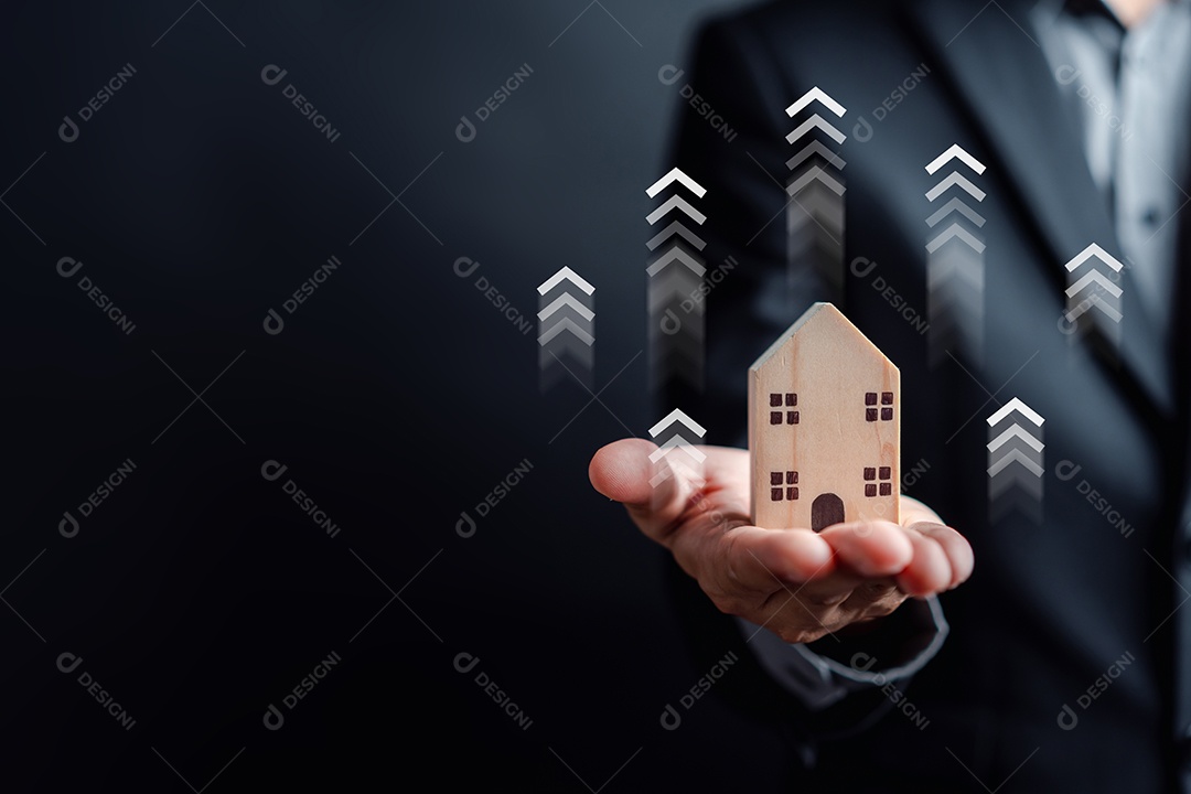 Aumento do valor do imóvel ou casa de propriedade.