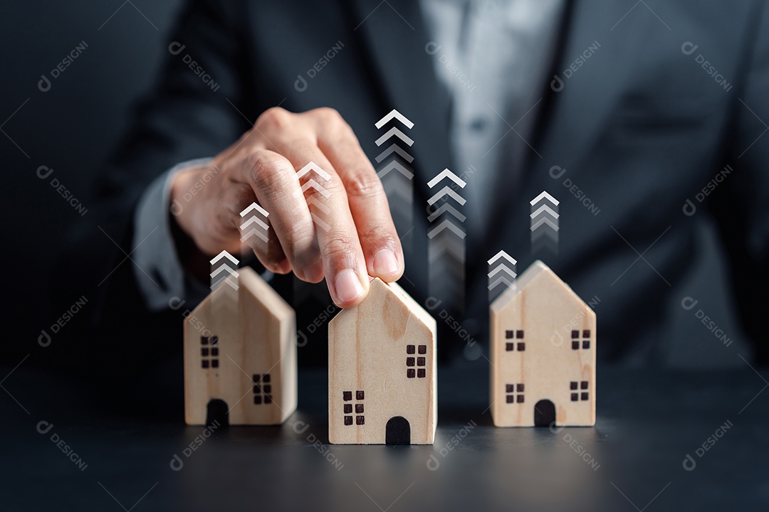 Aumento do valor do imóvel ou casa de propriedade.