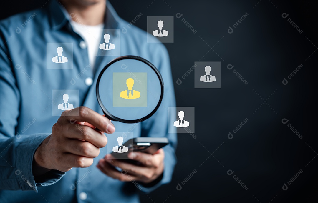 RH ou contratação de recursos humanos. Novos sites seletivos de recrutamento de carreira.