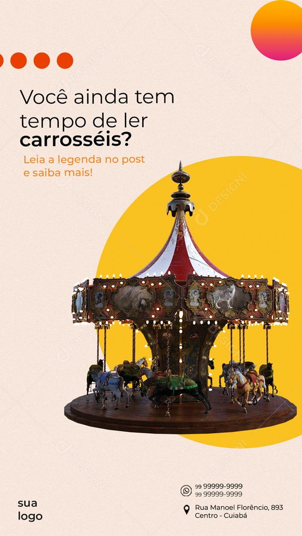 Social Media Story Marketing Digital PSD Editavel