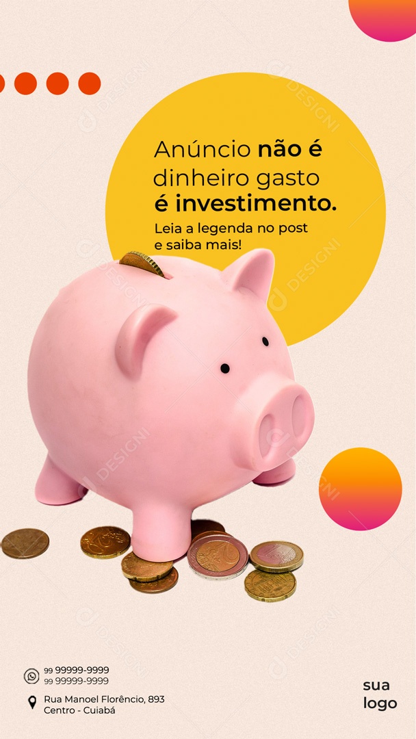 Social Media Story Marketing Digital PSD Editavel