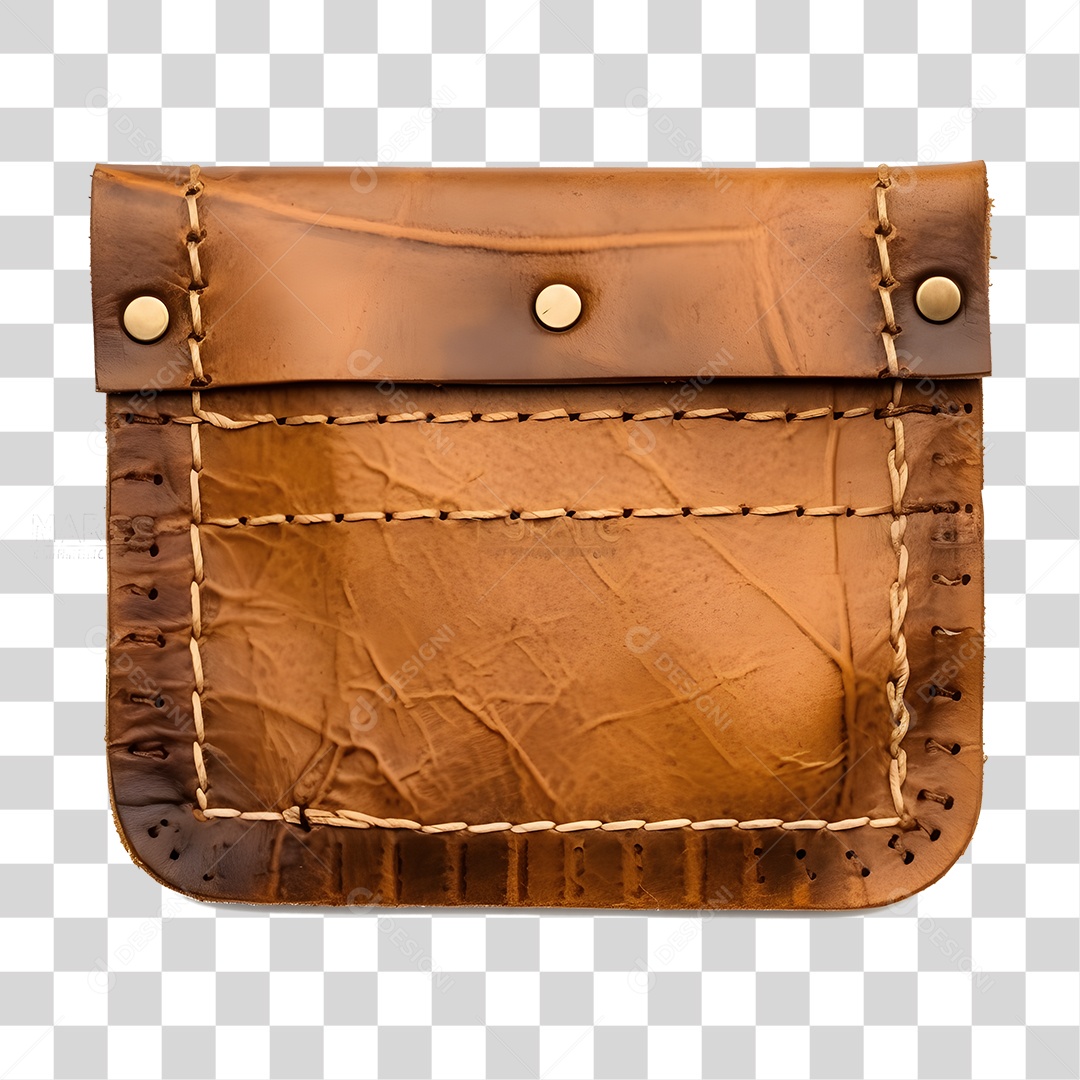 Elemento 3D Carteira De Couro De São João Para Composição PNG Transparente