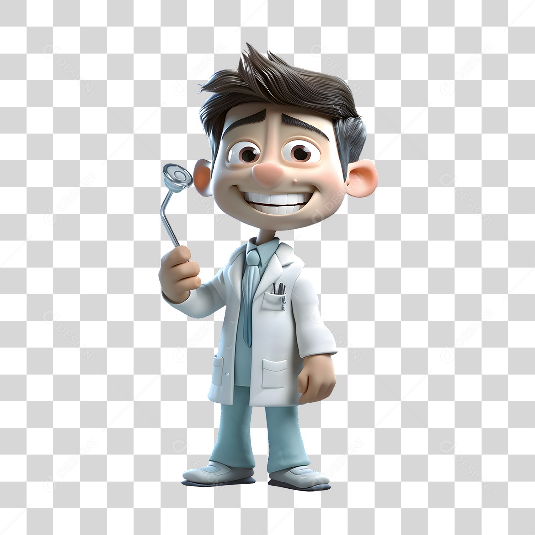Médico 3D PNG Transparente