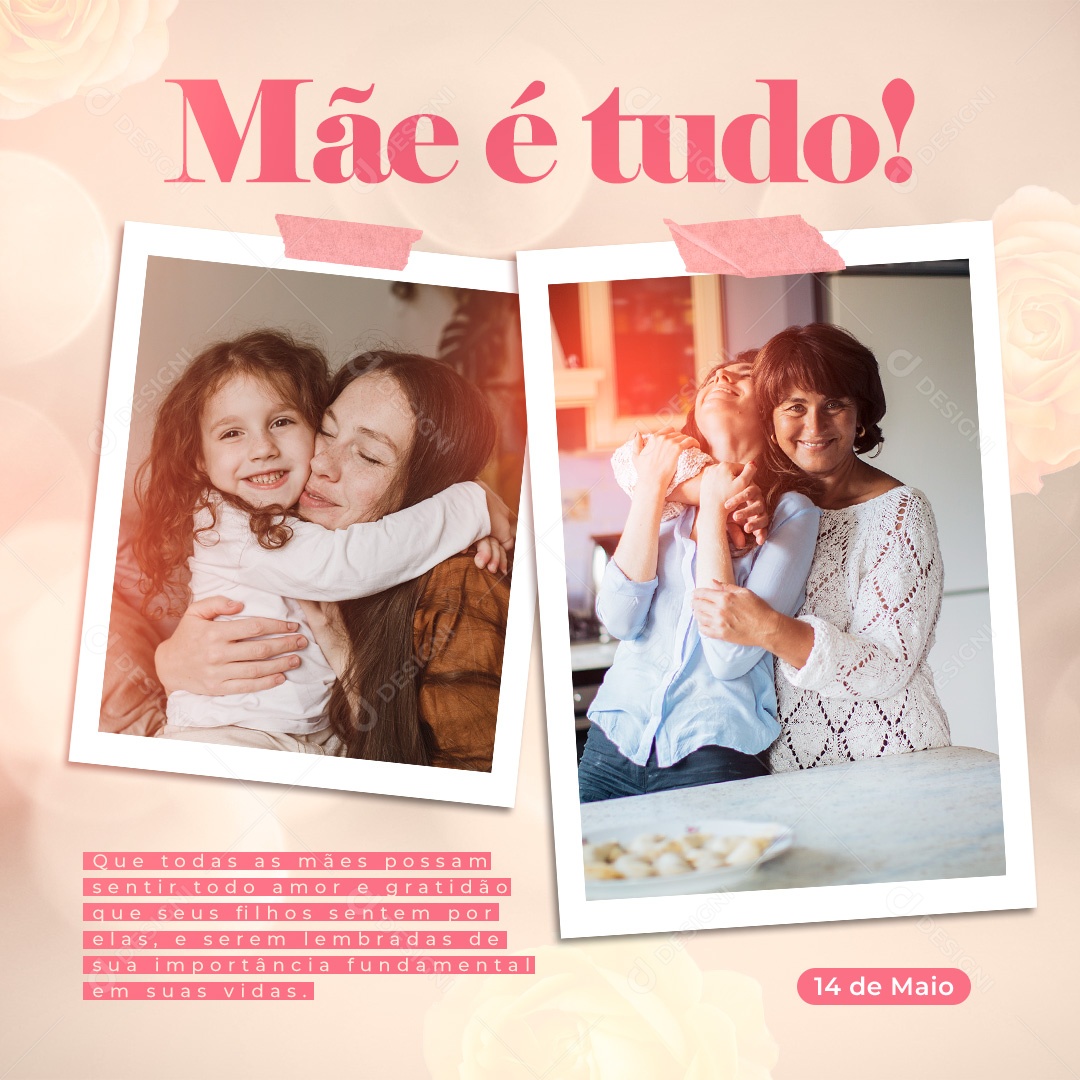 Social Media Dia Das Mães Mãe E Tudo PSD Editavel