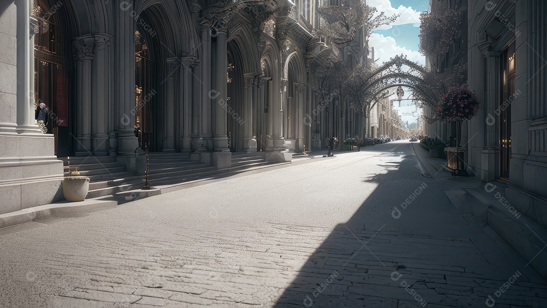 Linda imagem realista de igreja.