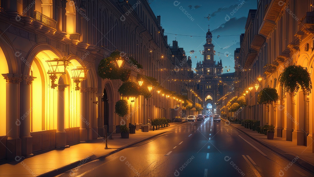Linda imagem realista de igreja.