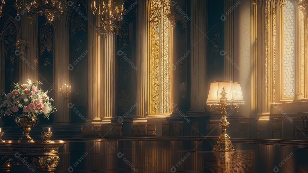 Linda imagem realista de igreja.