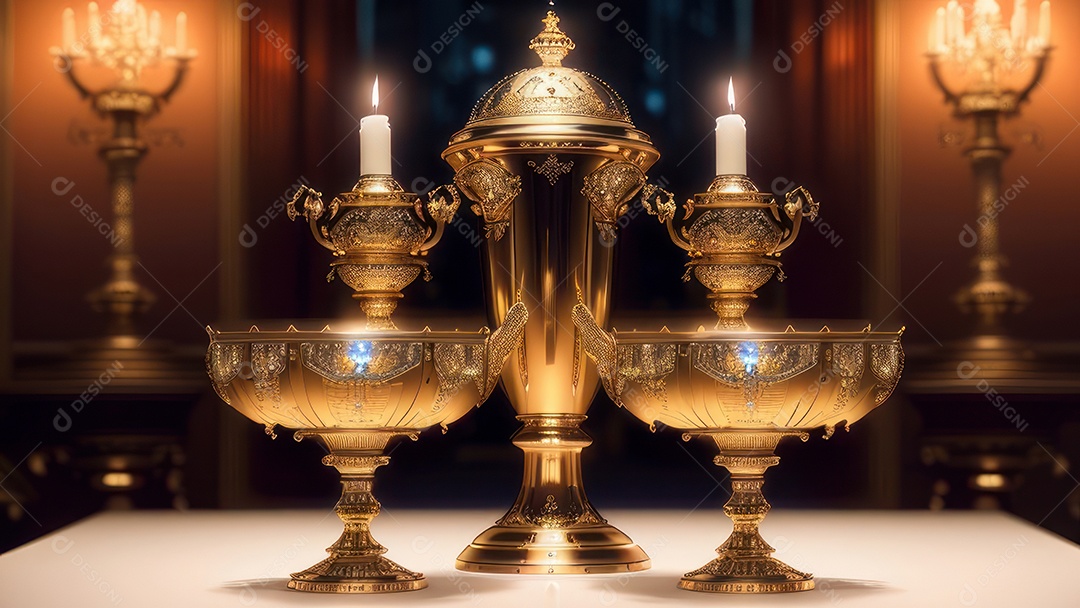 Linda imagem realista de igreja.