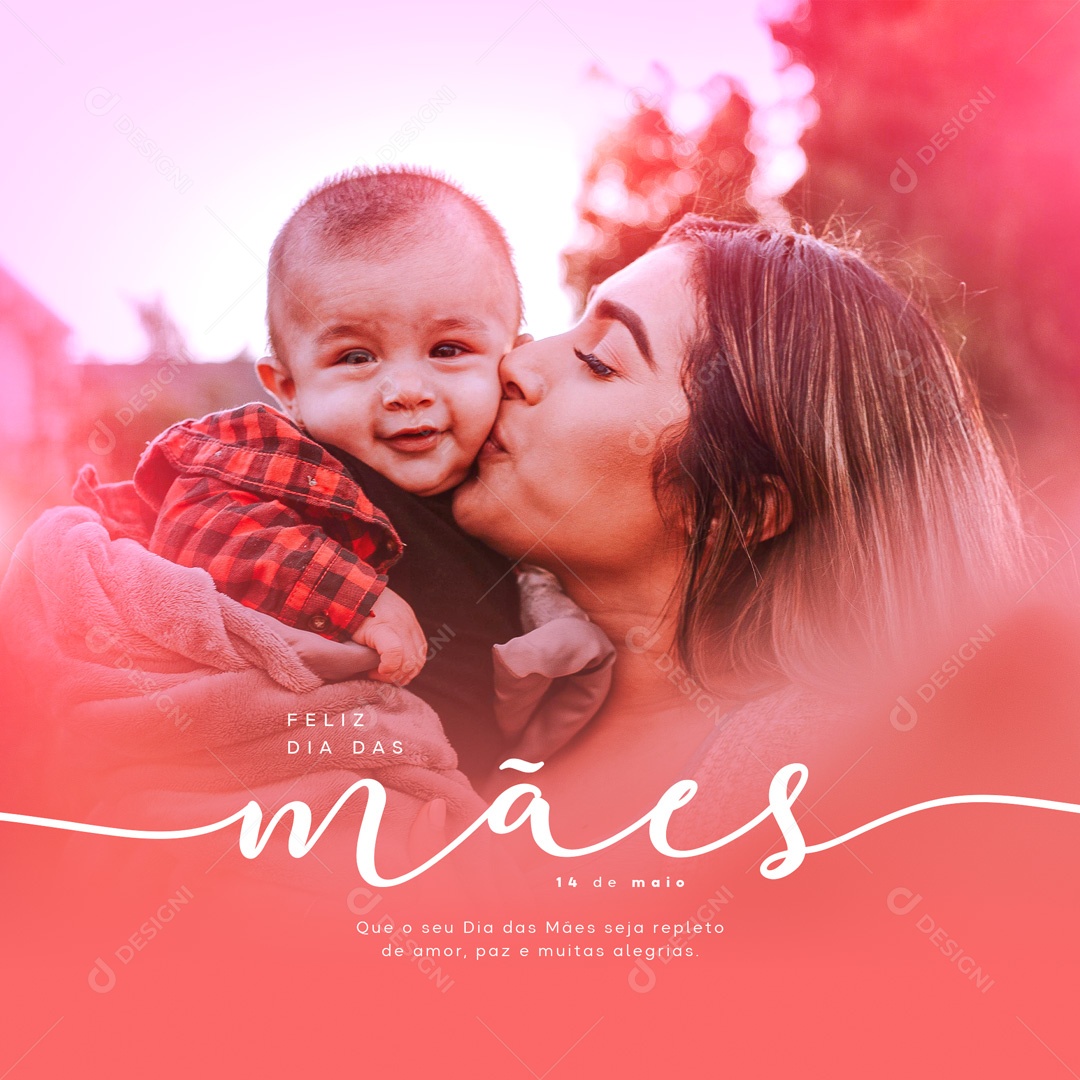 Social Media Feed Dia Das Mães repleto De Amor PSD Editavel