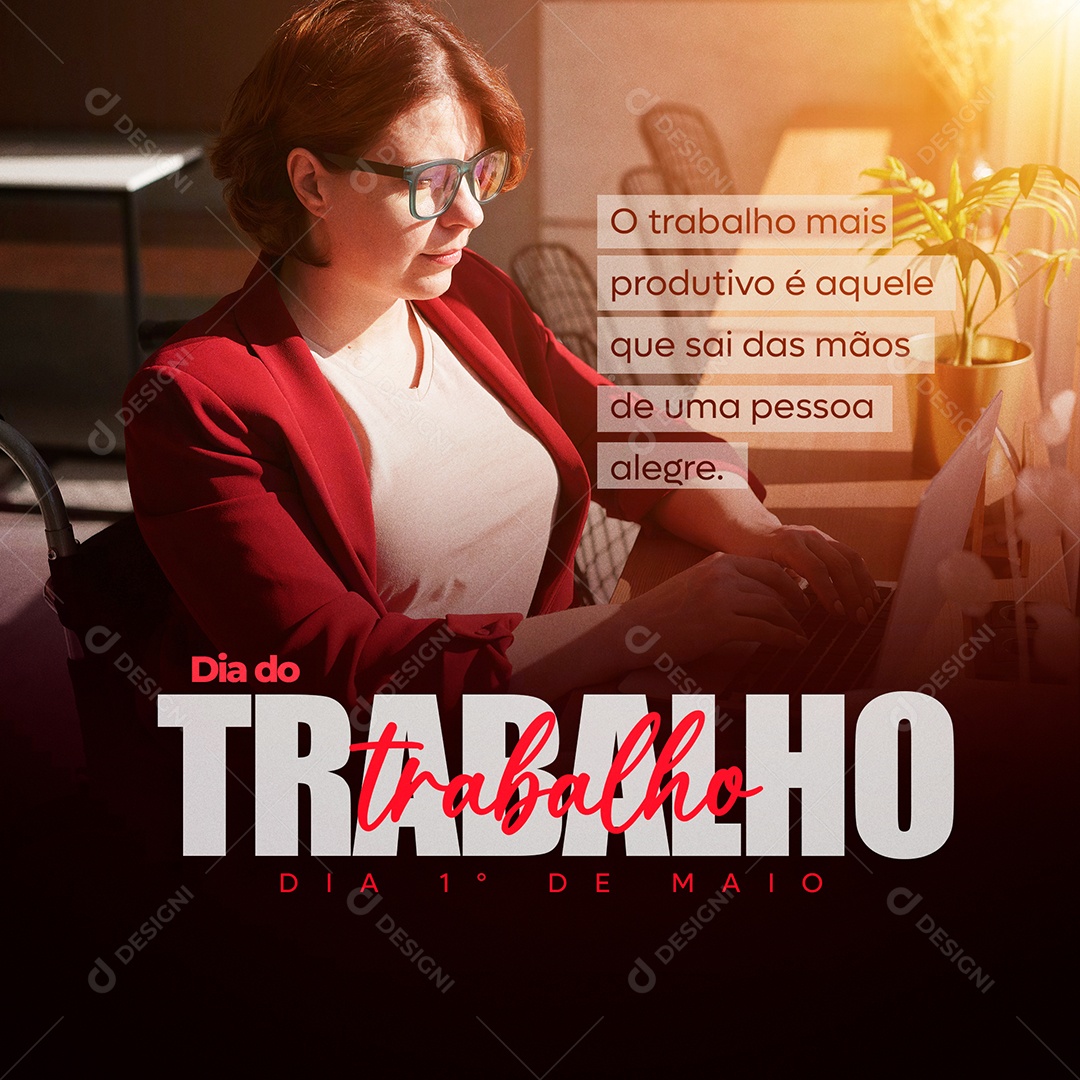 Dia Do Trabalhador 1 De Maio Social Media PSD Editável