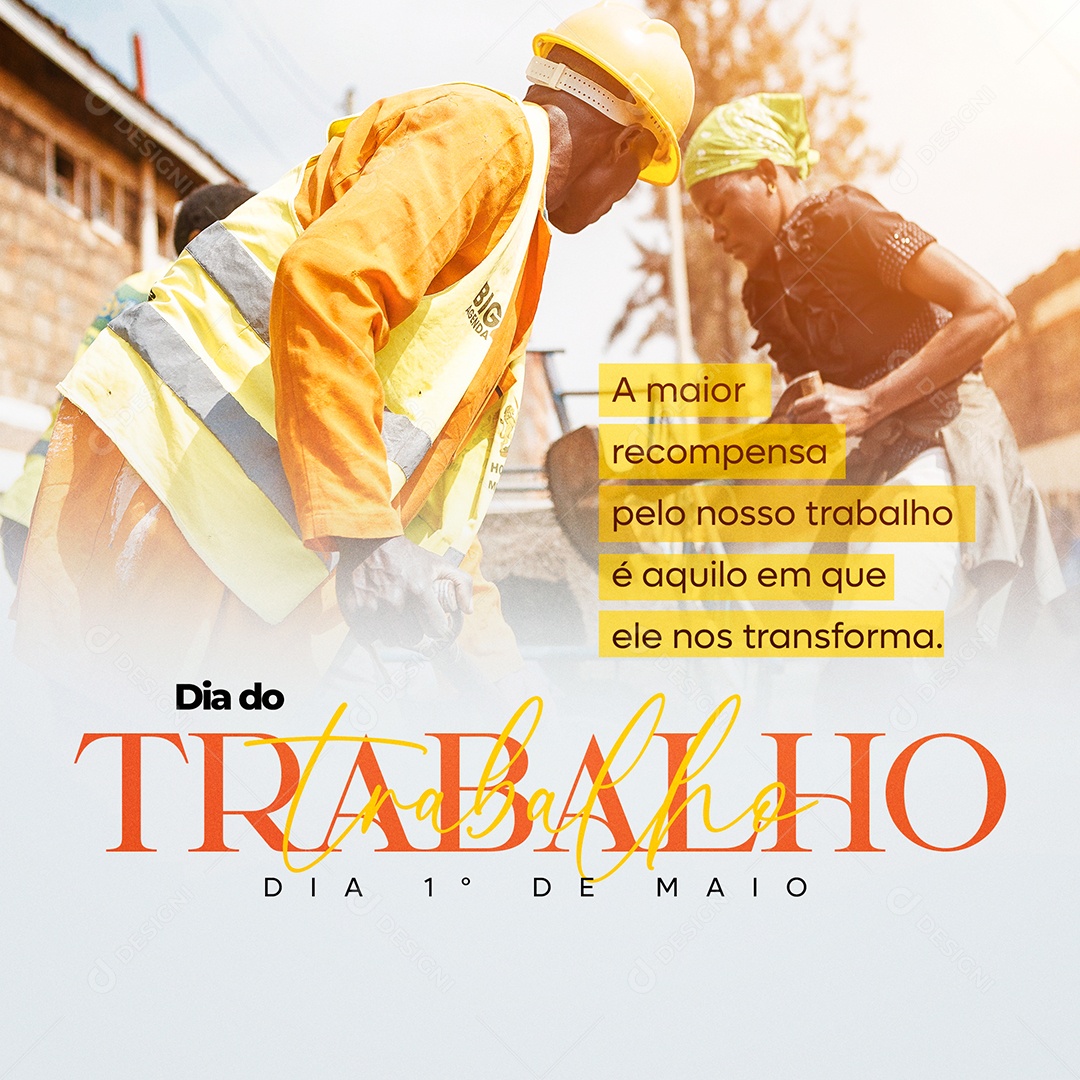Social Media Dia do Trabalho Dia 1 De Maio PSD Editável