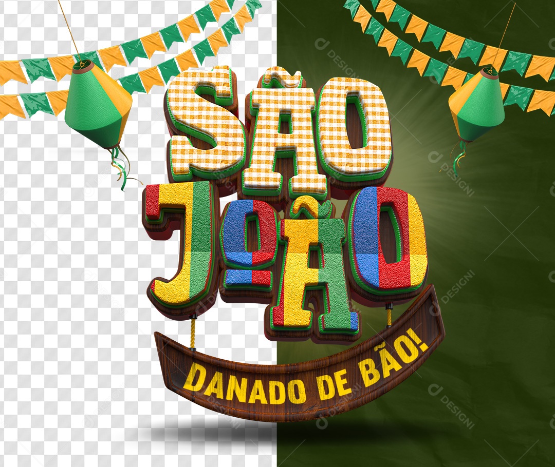 Selo 3D São João Danado De Bão PSD