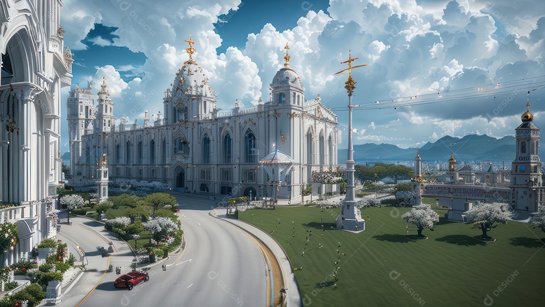 Imagem realista de cidade.