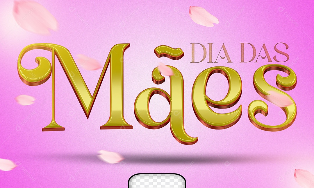 Texto 3D Para Composição Dia Das Mães PSD