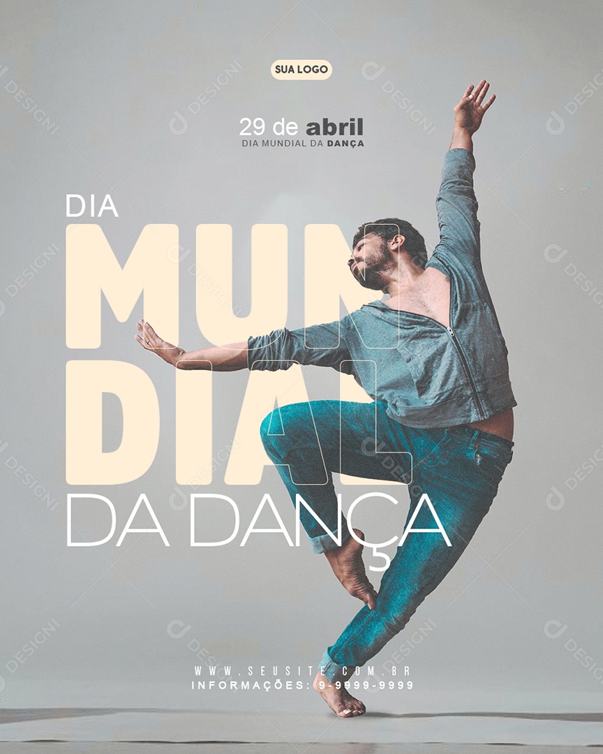 Dia Internacional Da Dança 29 De Abril Social Media PSD Editável