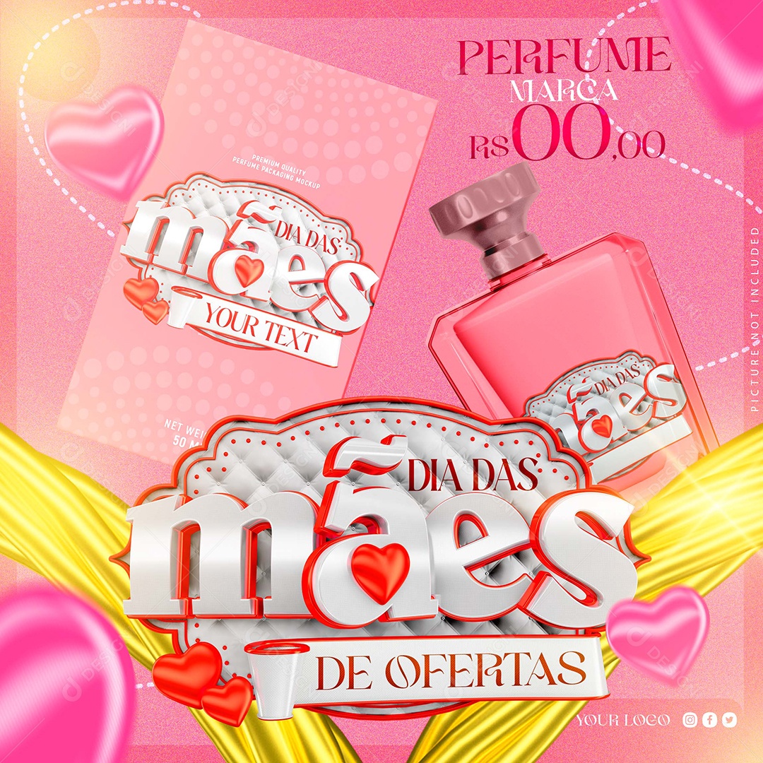 Dia Das Mães de Oferta Venha Conferir Social Media PSD Editável