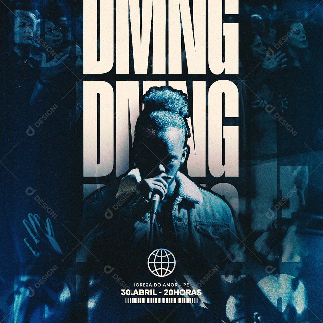 Domingo Igreja Do Amor Social Media PSD Editável