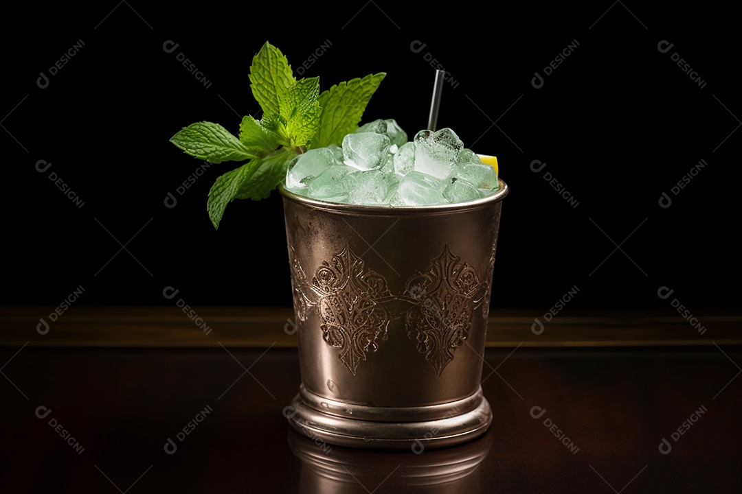 Delicioso coquetel Julipe de menta