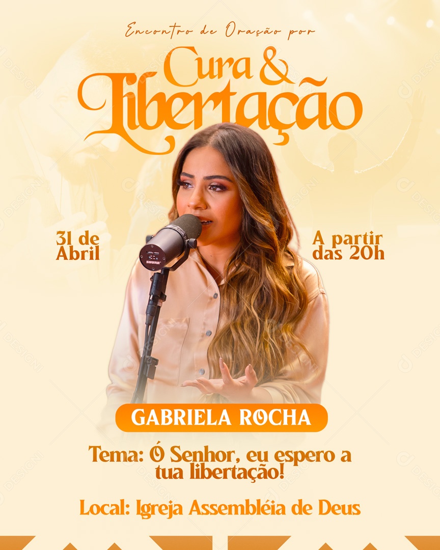 Social Media Cura E Libertação Gabriela Rocha PSD Editável
