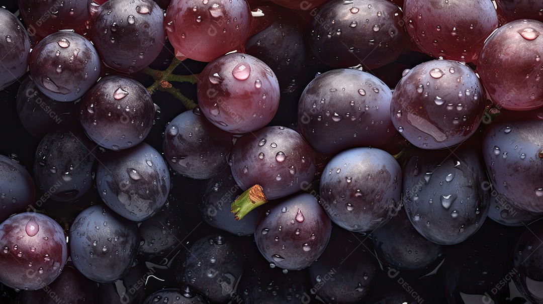 Ilustração deliciosas uvas