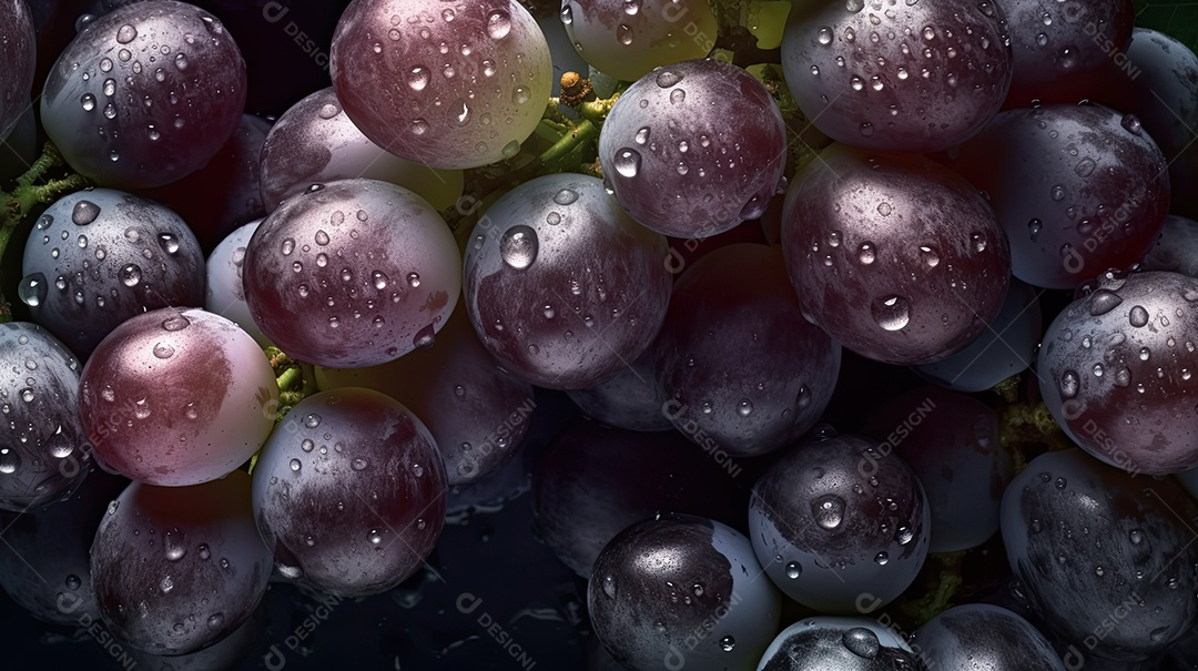 Ilustração deliciosas uvas
