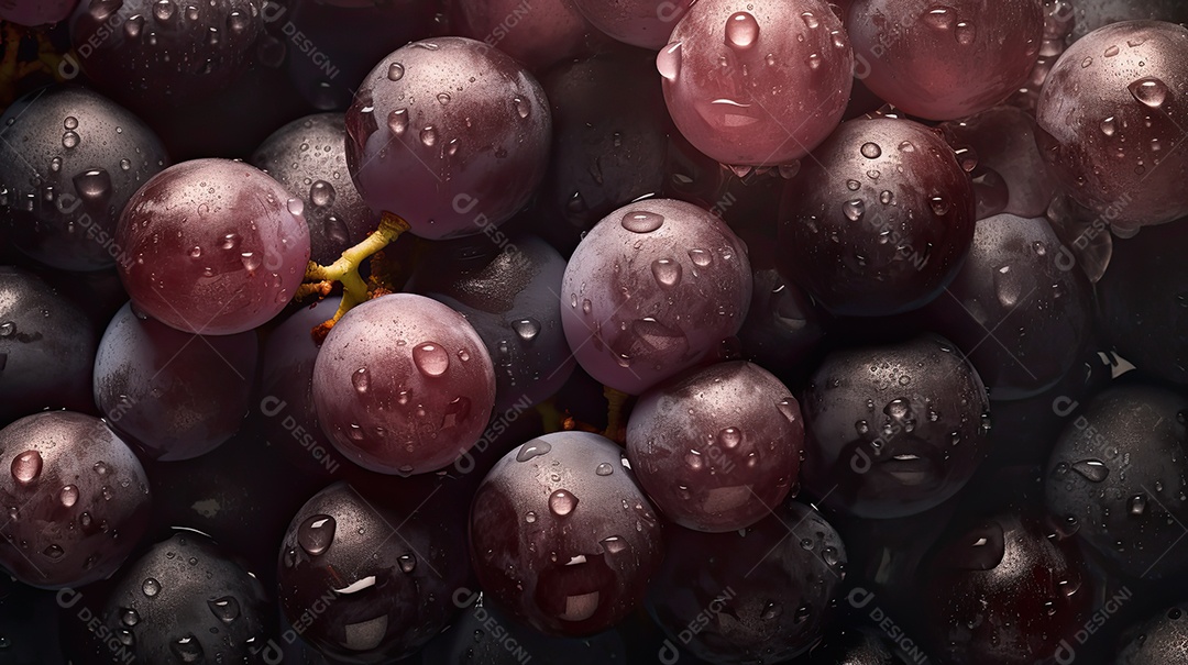 Ilustração deliciosas uvas