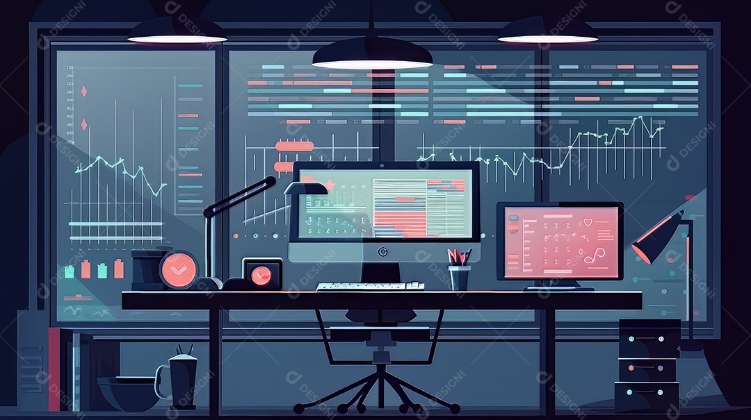 Trabalhando com o computador em análise de negócios trabalhando com análise de negócios e sistemas de gerenciamento de dados no computador gerenciamento de documentos on-line e métricas relacionadas ao banco de dados.