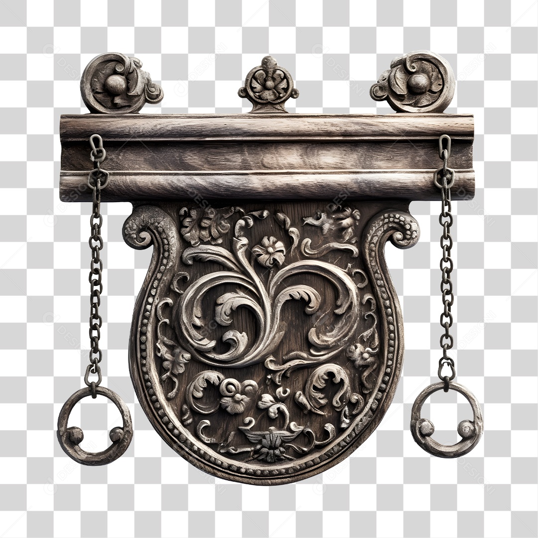 Elemento 3D Placa De Metal Para Composição PNG Transparente