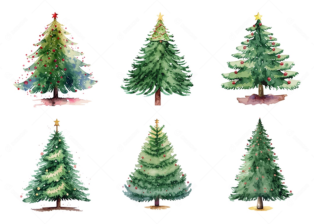 Desenho De Arvore De Natal lustração Vetorial EPS