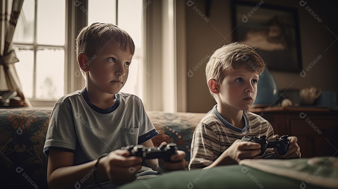 Jovem jogador sentado em uma mesa jogando videogame.