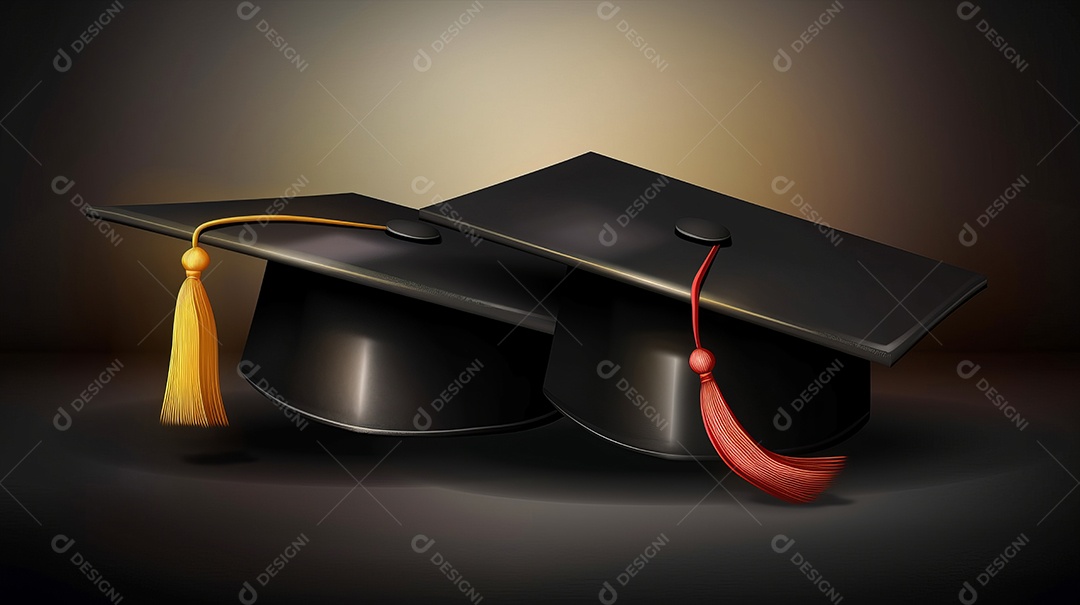 Placa de argamassa e um diploma de graduação aprendizagem de graduação.