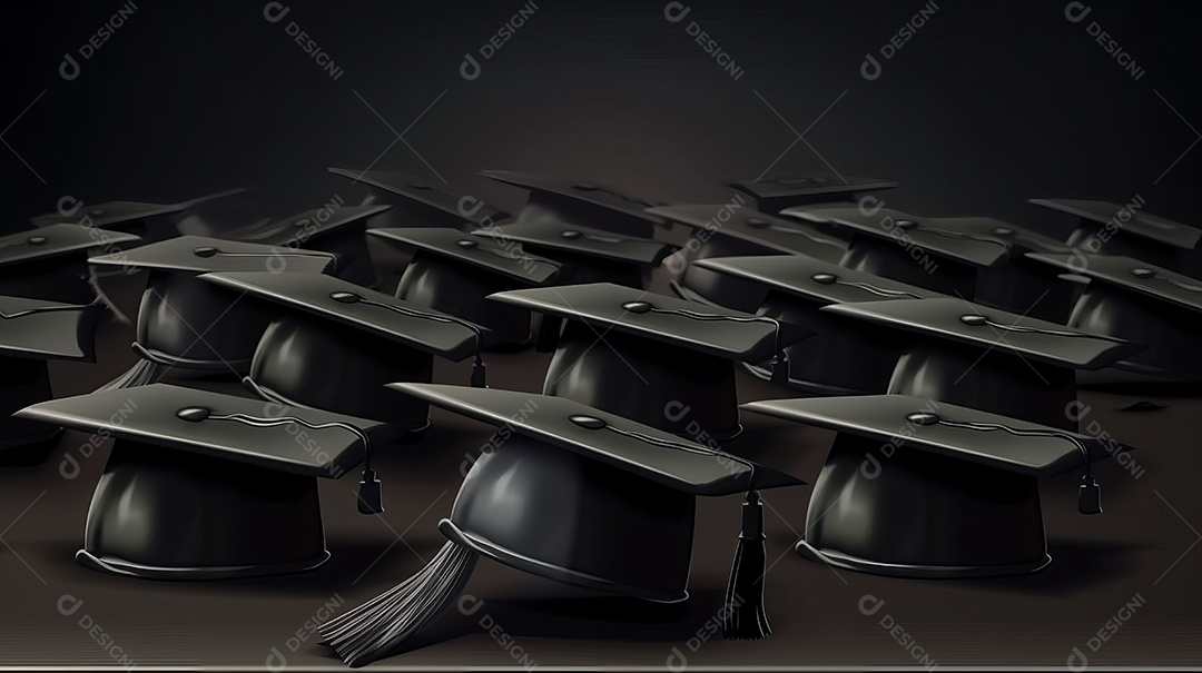 Placa de argamassa e um diploma de graduação aprendizagem de graduação.