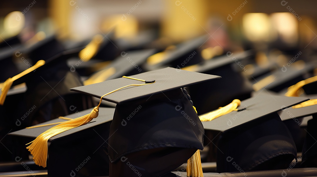 Placa de argamassa e um diploma de graduação aprendizagem de graduação.