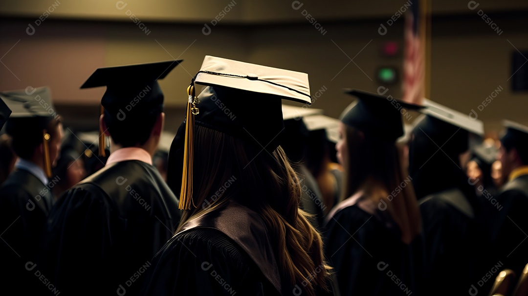 Placa de argamassa e um diploma de graduação aprendizagem de graduação.