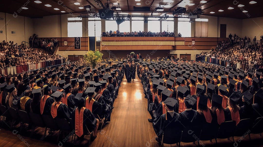 Placa de argamassa e um diploma de graduação aprendizagem de graduação.