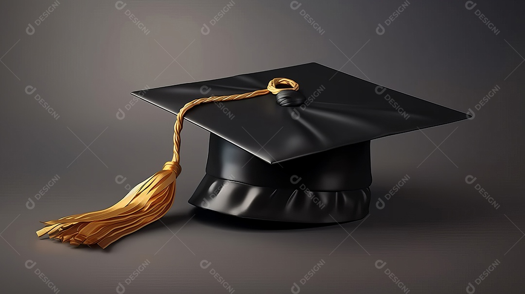 Placa de argamassa e um diploma de graduação aprendizagem de graduação.