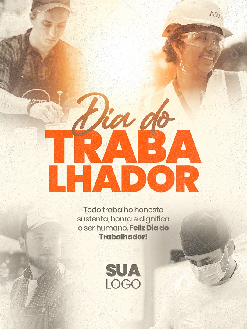 Social Media Dia Do Trabalhador 01 De Maio PSD Editavel