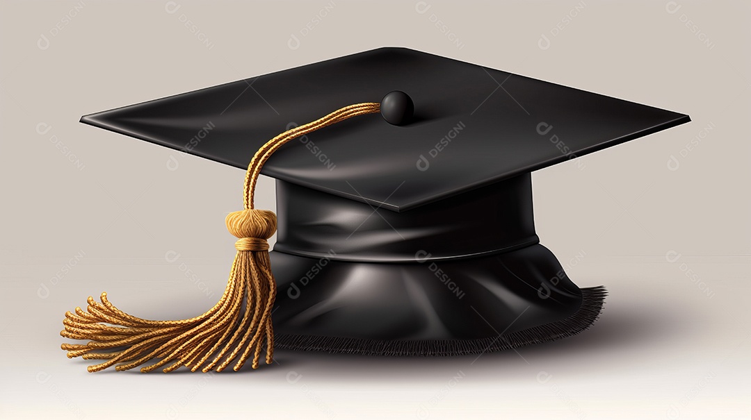 Placa de argamassa e um diploma de graduação aprendizagem de graduação.