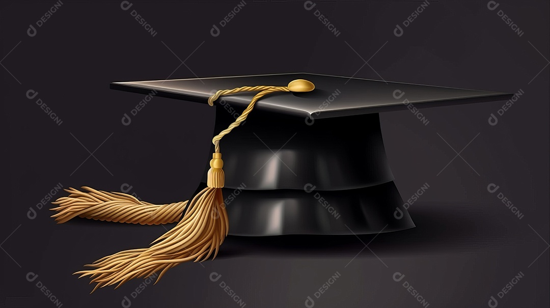 Placa de argamassa e um diploma de graduação aprendizagem de graduação.