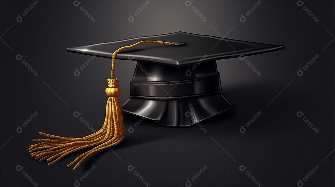 Placa de argamassa e um diploma de graduação aprendizagem de graduação.