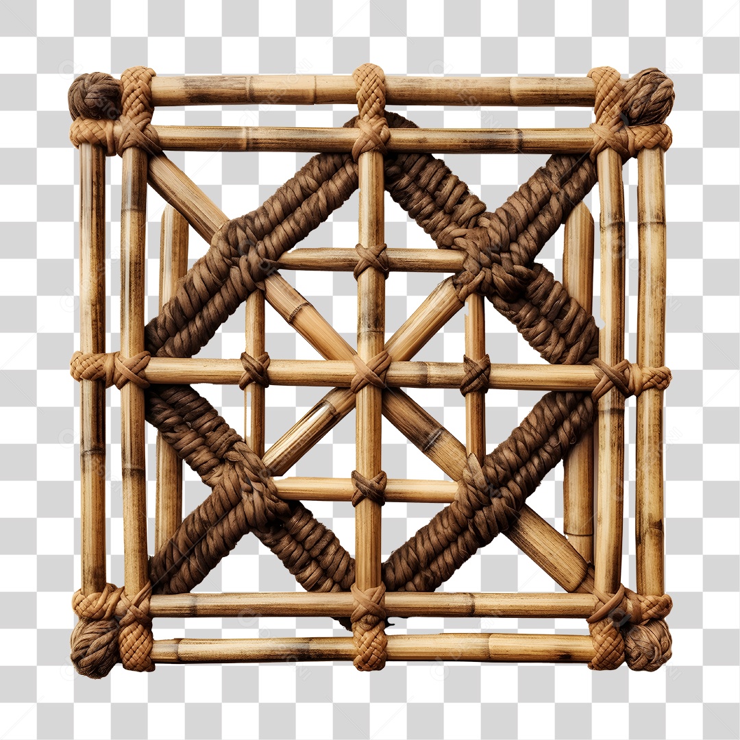 Elemento 3D De Bambu De São João Para Composição PNG Transparente