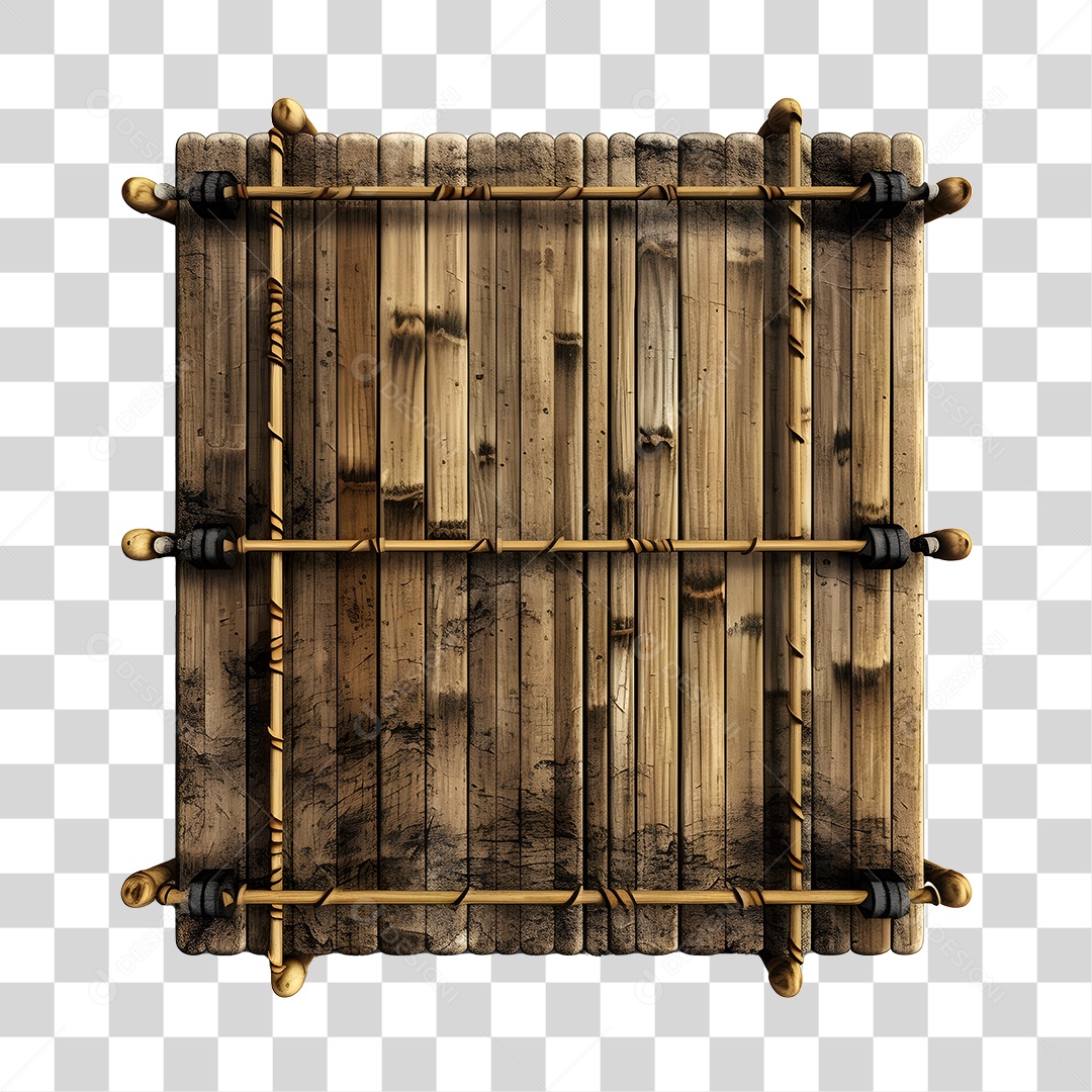 Elemento 3D De Madeira De São João Para Composição PNG Transparente