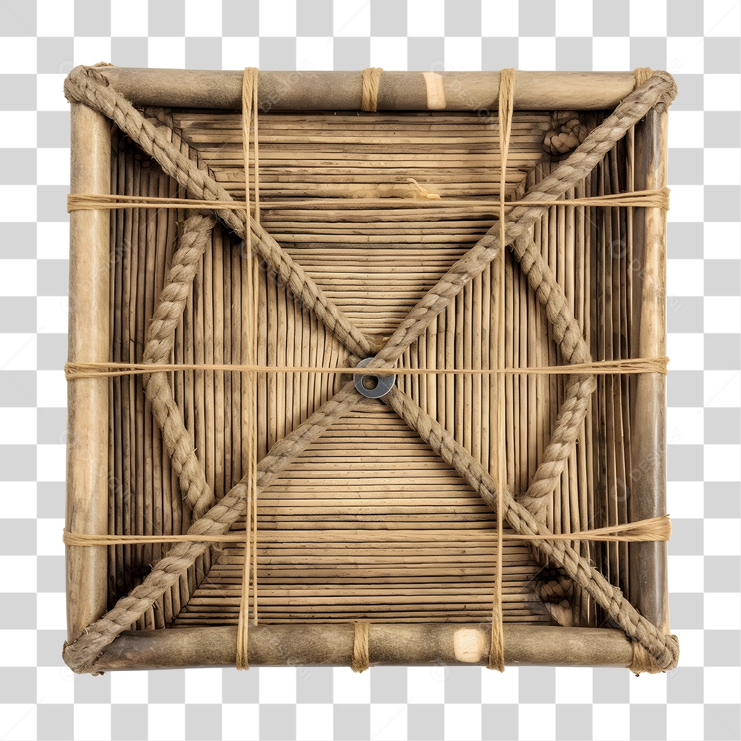 Elemento 3D De Madeira De São João Para Composição PNG Transparente