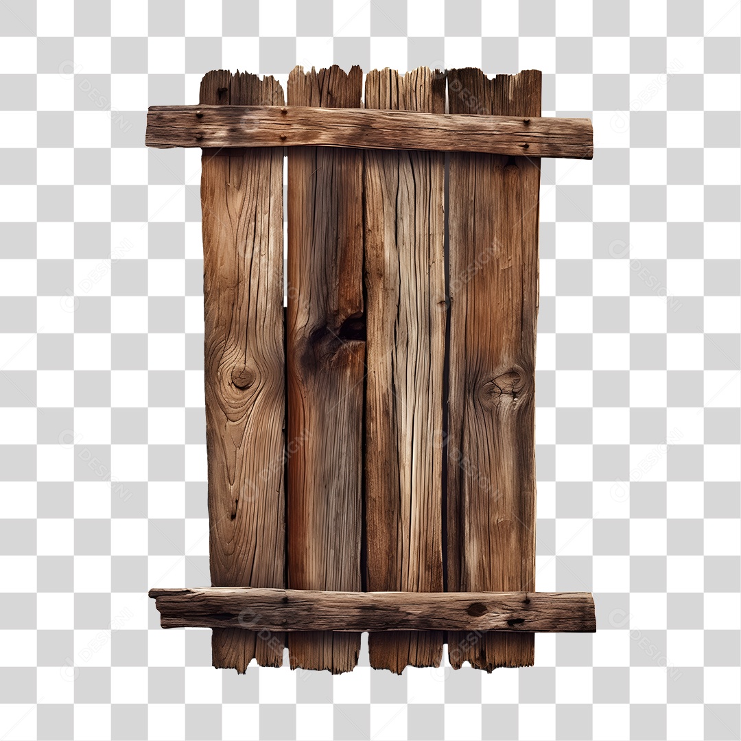 Elemento 3D Placa De Madeira De São João Para Composição PNG Transparente
