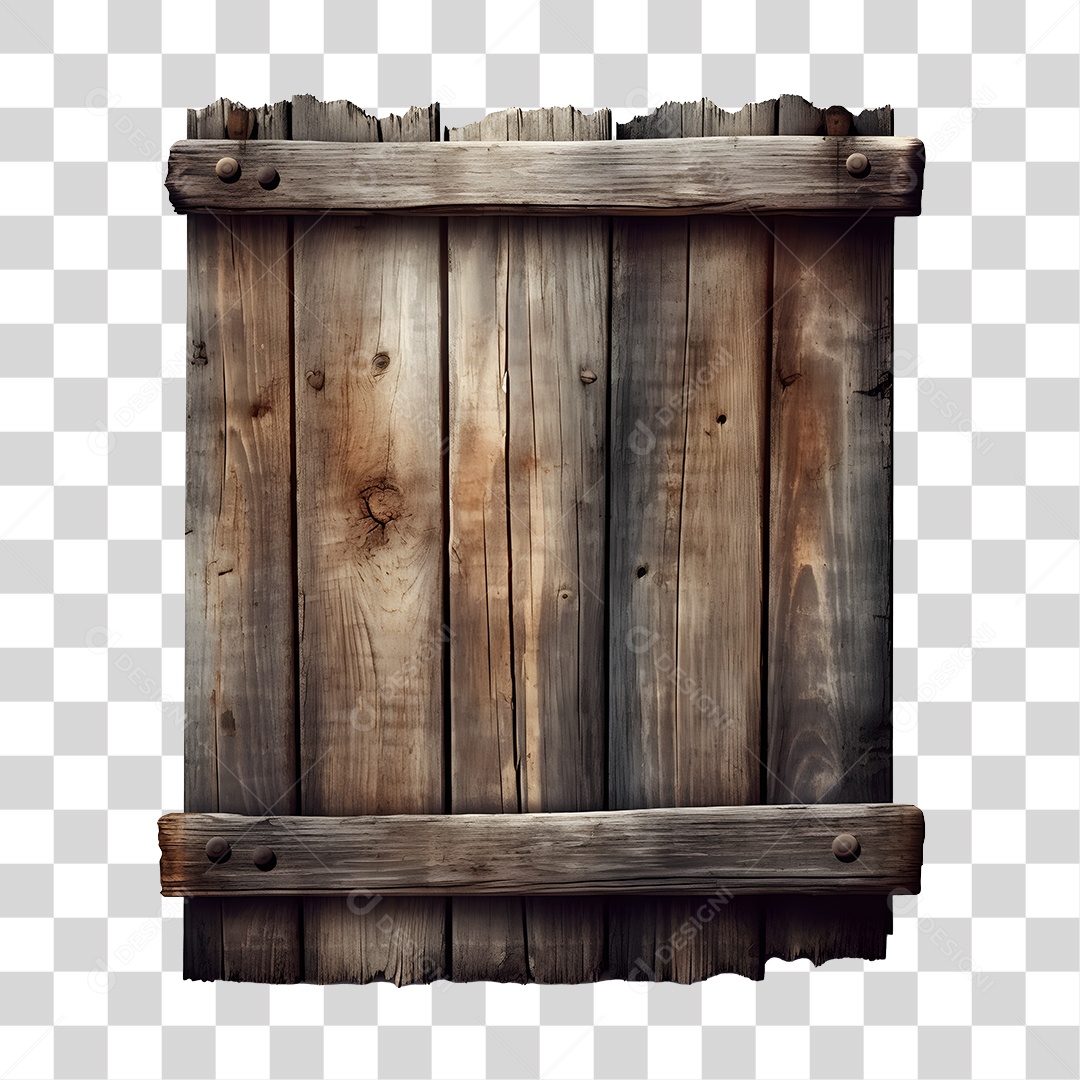 Elemento 3D Placa De Madeira De São João Para Composição PNG Transparente