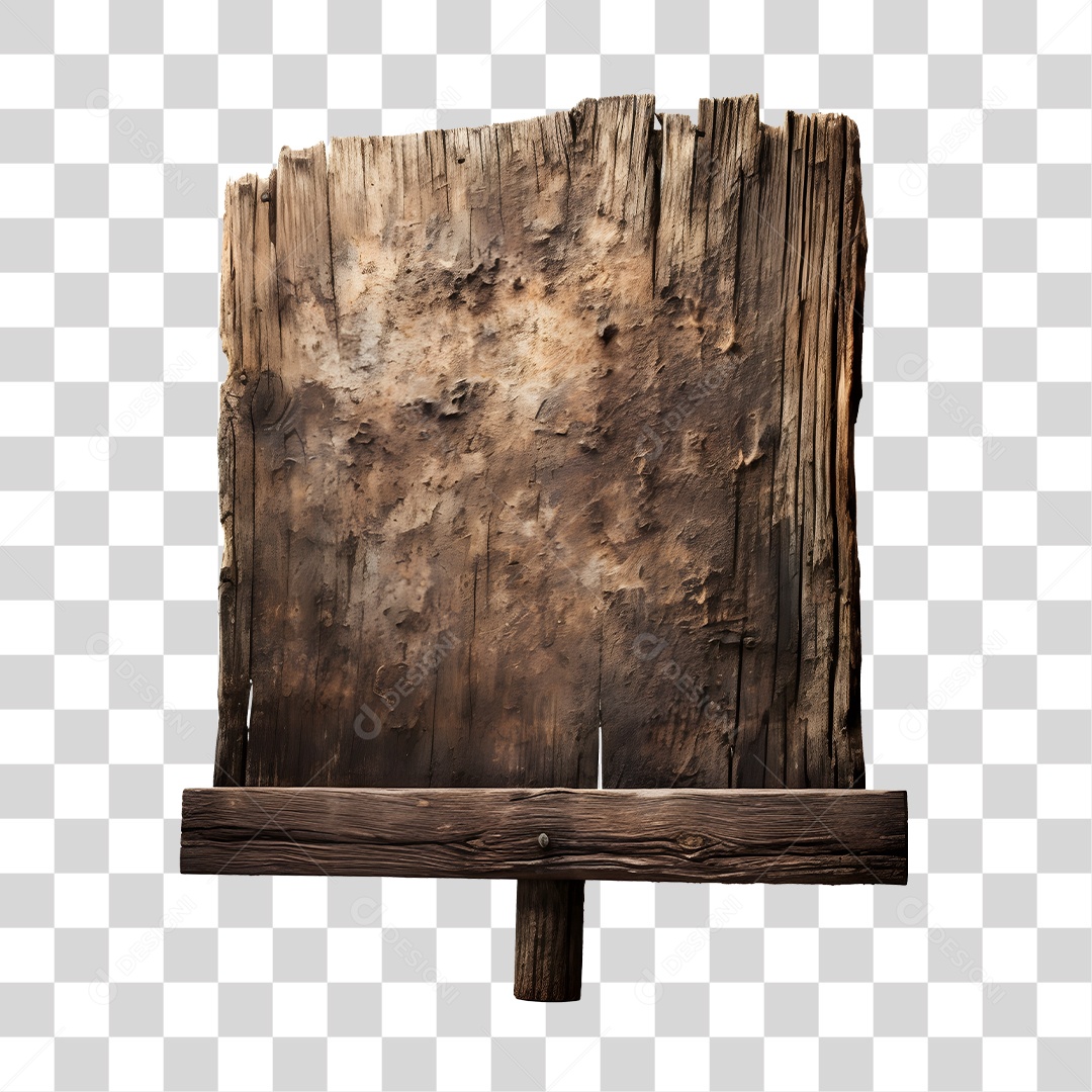 Elemento 3D Placa De Madeira De São João Para Composição PNG Transparente