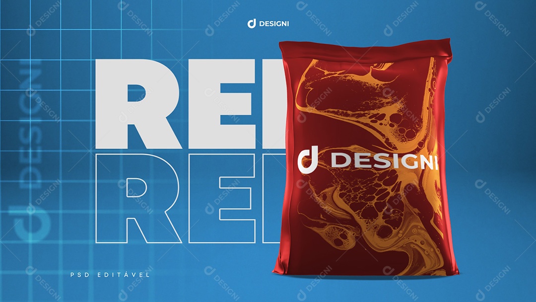 Mockup De Saco Refil Designi PSD Editável