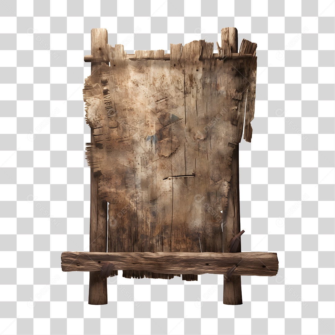 Elemento 3D Placa De Madeira De São João Para Composição PNG Transparente